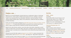 Desktop Screenshot of pralesy.cz